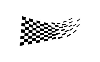 Race Flag Start Vector Logo Template V5