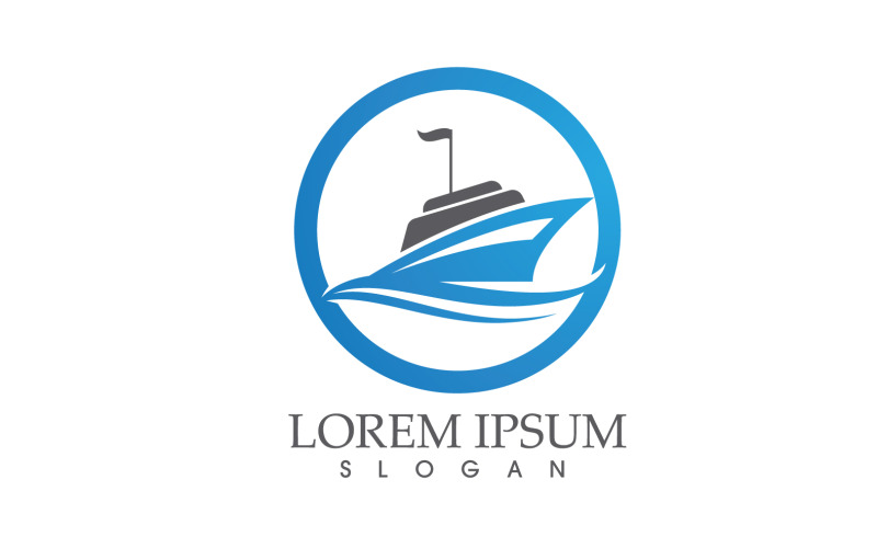Ship Filled Icon Transport And Boat Vector V7 Logo Template
