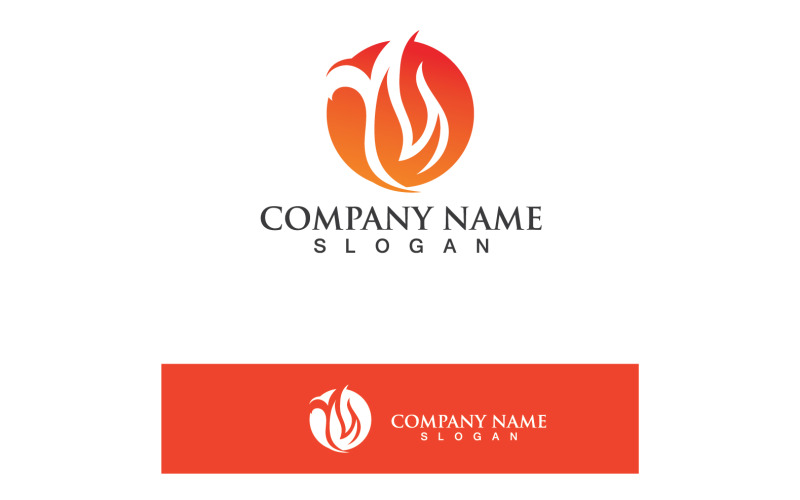 Fire Flame Ho Burn Logo And Symbol Vector V10 Logo Template