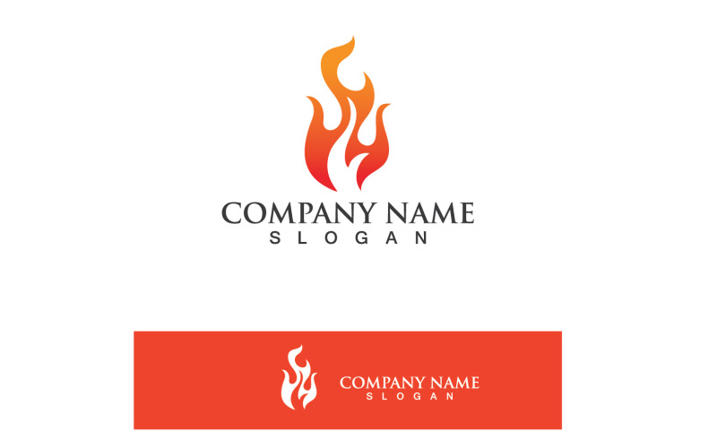 Fire Flame Ho Burn Logo And Symbol Vector V11 Logo Template