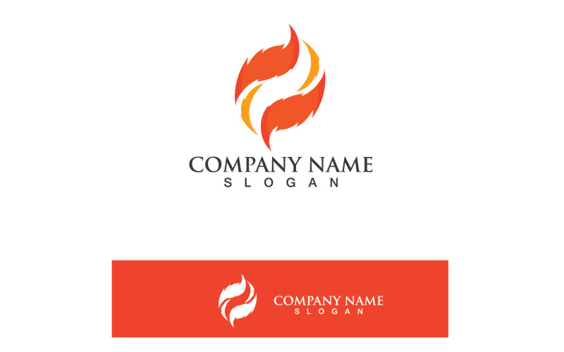 Fire Flame Ho Burn Logo And Symbol Vector V14 Logo Template