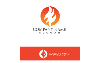 Fire Flame Ho Burn Logo And Symbol Vector V15