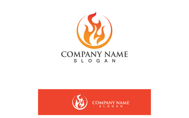 Fire Flame Ho Burn Logo And Symbol Vector V17 Logo Template