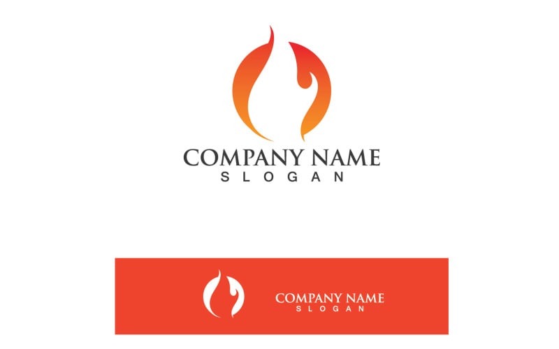 Fire Flame Ho Burn Logo And Symbol Vector V19 Logo Template