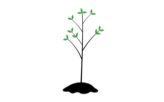 Planting tree seedling semi flat color vector object