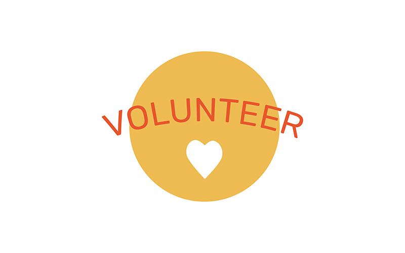 Volunteer opportunity semi flat color vector element Illustration