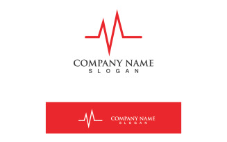 Pulse Line And Heart Beat Hospital Logo V2