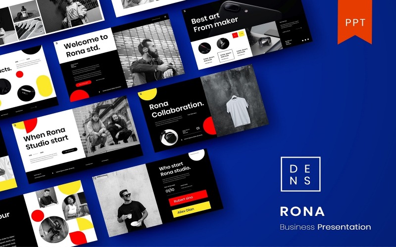 Rona – Business Keynote Template PowerPoint Template