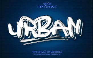 Urban - Editable Text Effect, Graffiti Text Style, Graphics Illustration