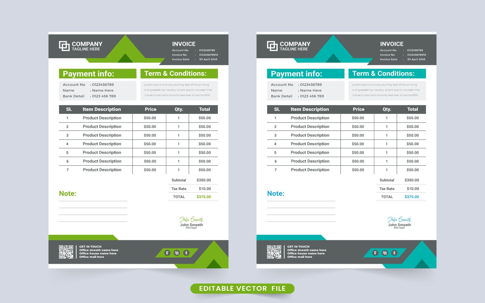 Template #272364 Receipt Office Webdesign Template - Logo template Preview