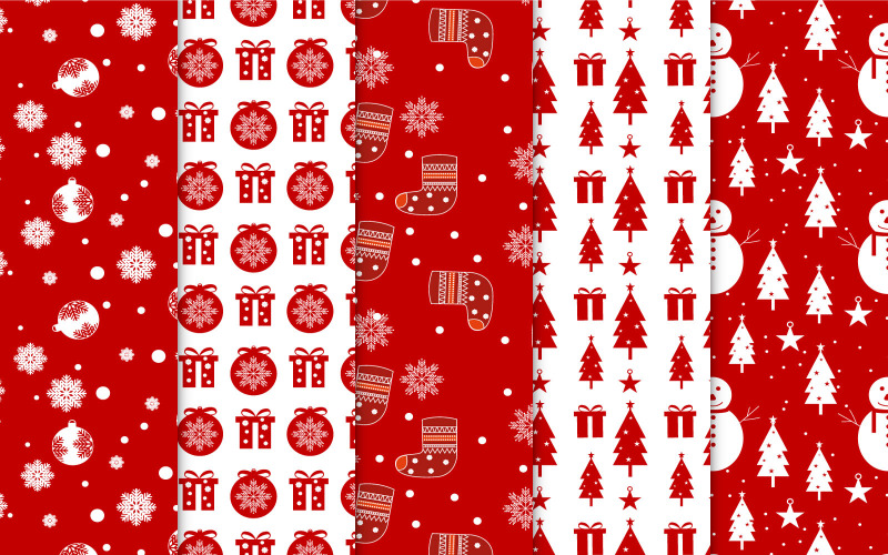 Christmas pattern bundle vector design Pattern