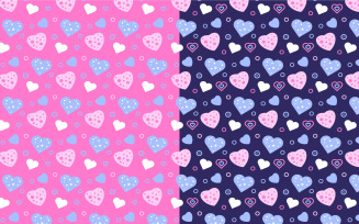 Cute love pattern background vector