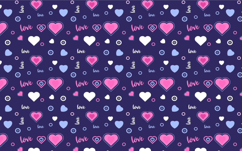 Love pattern decoration template vector Pattern