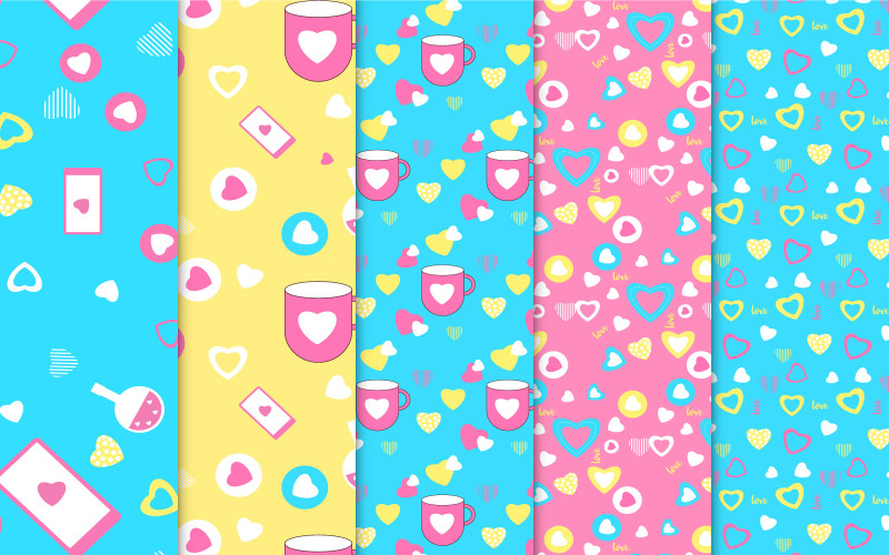 Love pattern decoration with element Pattern