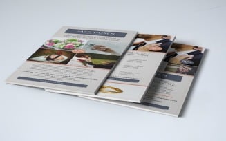 Minimal & Modern Wedding Planner | Rack Card Template | Event Planner Card | PSD