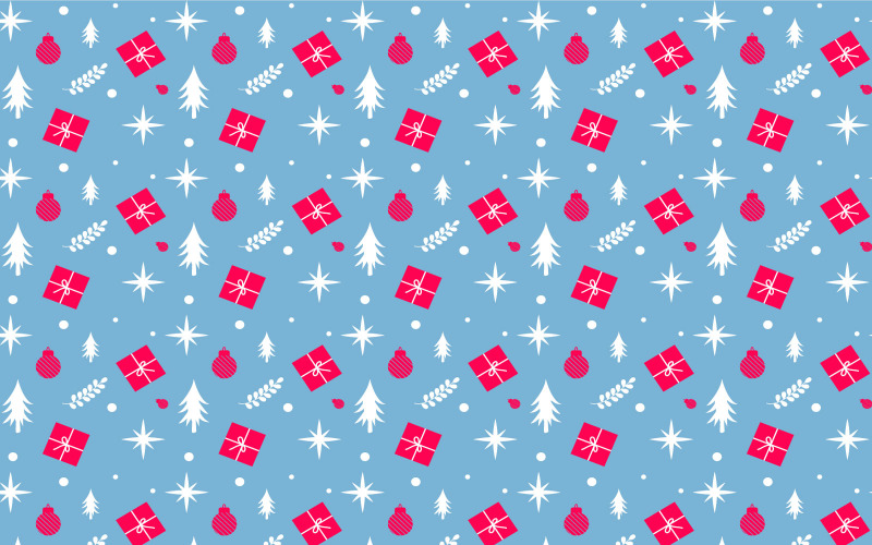 Repeating Christmas pattern template Pattern