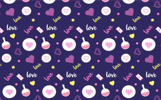 Seamless love pattern decoration vector