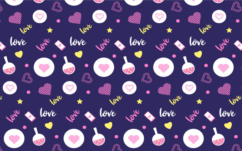 Seamless love pattern decoration vector Pattern