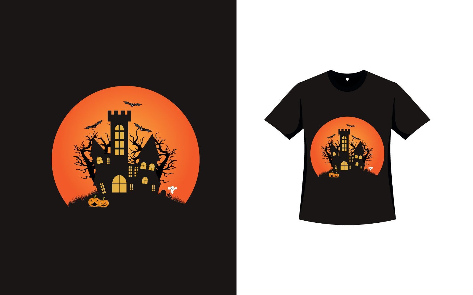 Template #272417 Shirt Halloween Webdesign Template - Logo template Preview