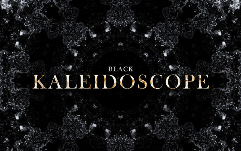 Black Kaleidoscope Textures v1 Background