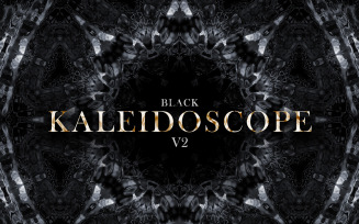 Black Kaleidoscope Textures v2