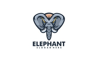 Elephant Simple Mascot Logo Design