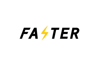 Faster Logo Template Vector Icon Illustration Design V4