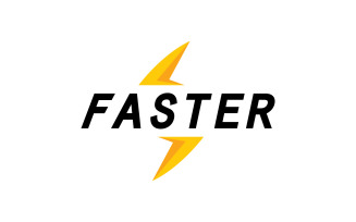 Faster Logo Template Vector Icon Illustration Design V5