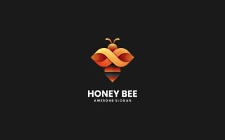 Honeybee Gradient Logo Design
