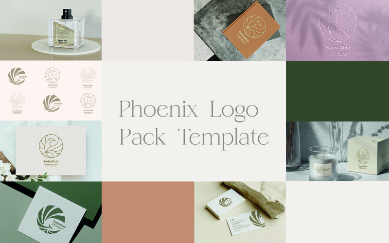 Phoenix Logo Pack Template Design Logo Template