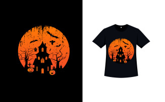 Scary Halloween T-shirt Vector Design
