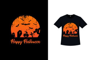 Spooky T-shirt Design for Halloween