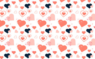 Abstract love pattern decoration vector