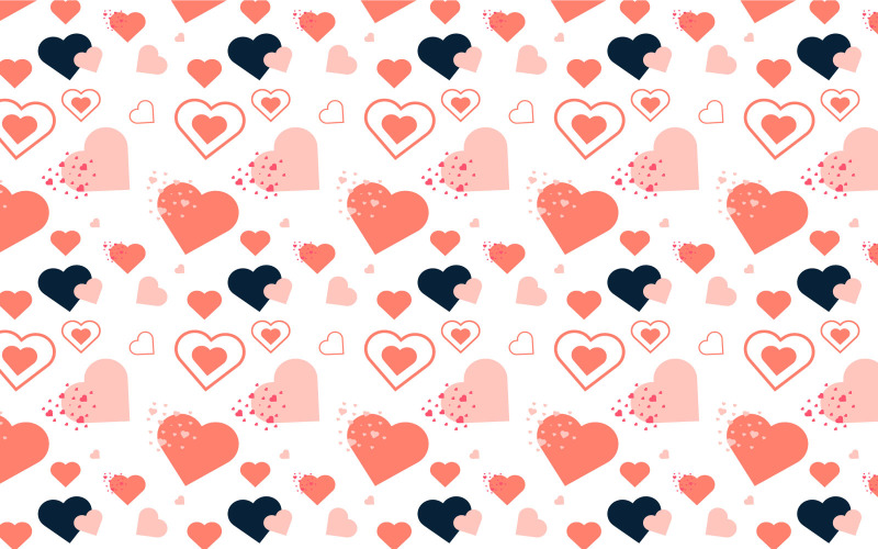 Abstract love pattern decoration vector Pattern