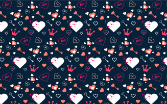 Abstract love shape pattern decoration
