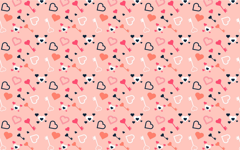 Beautiful seamless love pattern vector Pattern