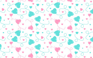 Beautiful valentine love pattern vector