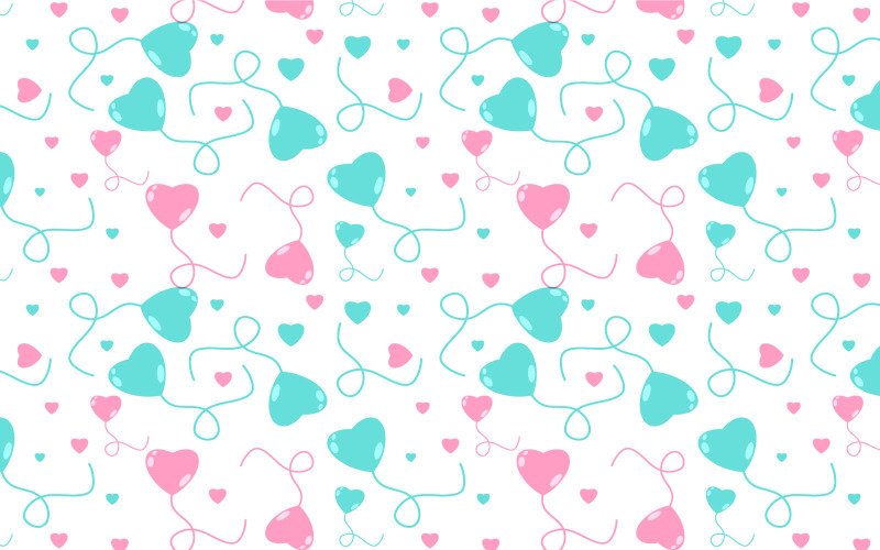 Beautiful valentine love pattern vector Pattern