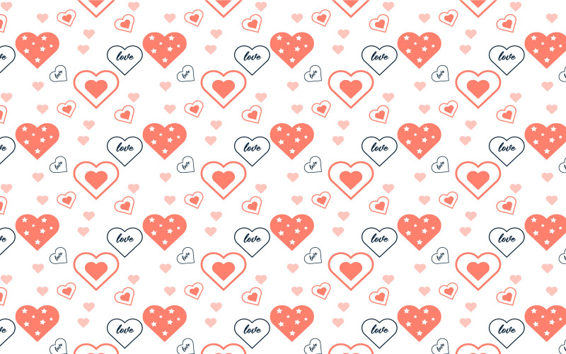 Minimal pattern decoration for valentine Pattern