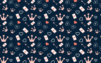 Pattern background design for valentine