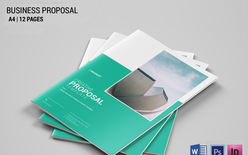 Project Proposal Template, Psd, word and Indesign Corporate Identity