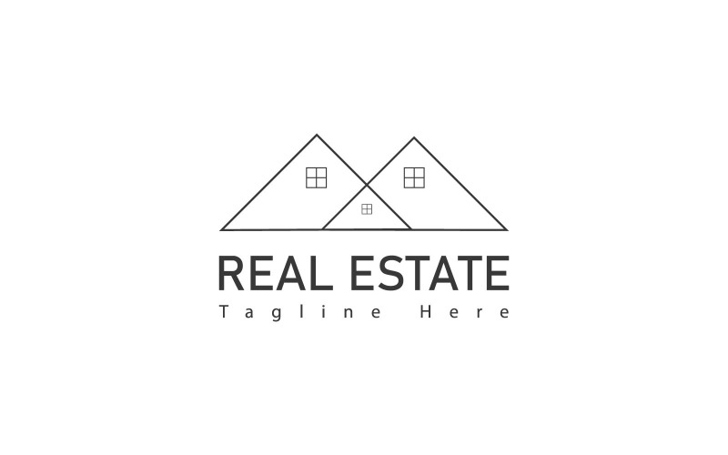 Real Estate House Logo Design Social Media