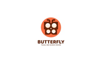 Butterfly Simple Mascot Logo Vol.2