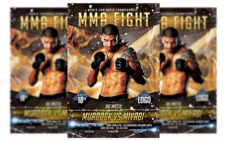MMA Fighting Flyer Template #4