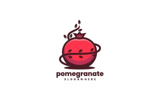 Pomegranate Simple Logo Style
