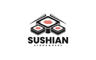Sushi Simple Logo Template