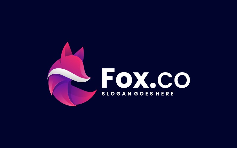 Fox Gradient Logo Style 1 Logo Template