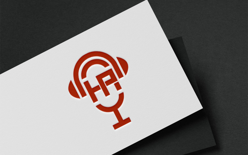 HP Letter And Radio Logo Design Template Logo Template