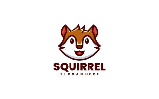 Squirrel Simple Mascot Logo 1