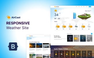Aircast - Weather Forecast and News HTML5 Website Template